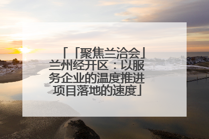 「聚焦兰洽会」兰州经开区：以服务企业的温度推进项目落地的速度