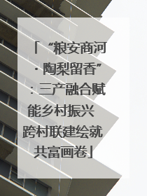 “粮安商河・陶梨留香”：三产融合赋能乡村振兴 跨村联建绘就共富画卷