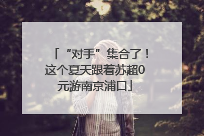 “对手”集合了！这个夏天跟着苏超0元游南京浦口