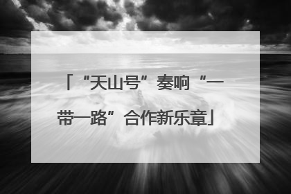 “天山号”奏响“一带一路”合作新乐章
