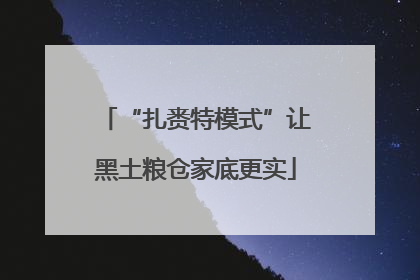 “扎赉特模式”让黑土粮仓家底更实