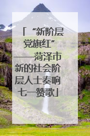 “新阶层 党旗红”——菏泽市新的社会阶层人士奏响七一赞歌