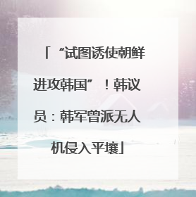 “试图诱使朝鲜进攻韩国”！韩议员：韩军曾派无人机侵入平壤