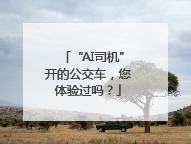 “AI司机”开的公交车，您体验过吗？