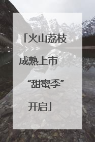 火山荔枝成熟上市 “甜蜜季”开启