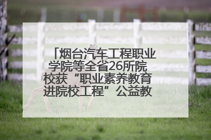 烟台汽车工程职业学院等全省26所院校获“职业素养教育进院校工程”公益教学点集中授牌
