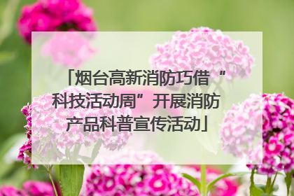 烟台高新消防巧借“科技活动周”开展消防产品科普宣传活动