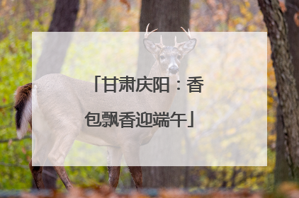 甘肃庆阳：香包飘香迎端午