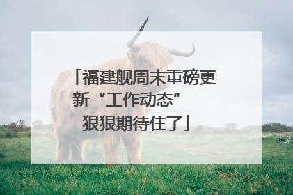 福建舰周末重磅更新“工作动态”  狠狠期待住了