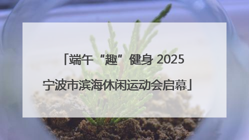 端午“趣”健身 2025宁波市滨海休闲运动会启幕