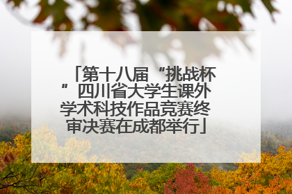 第十八届“挑战杯”四川省大学生课外学术科技作品竞赛终审决赛在成都举行