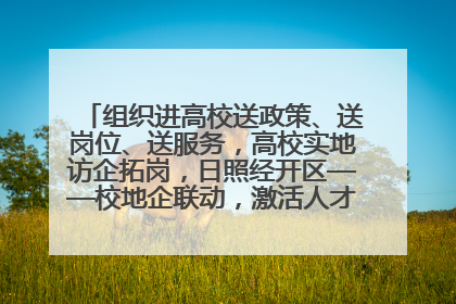 组织进高校送政策、送岗位、送服务，高校实地访企拓岗，日照经开区——校地企联动，激活人才发展“引擎”