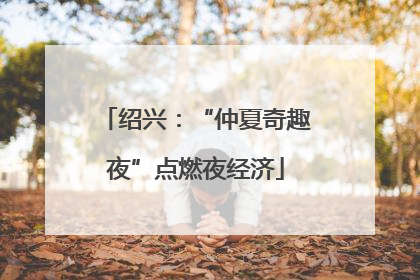 绍兴：“仲夏奇趣夜”点燃夜经济