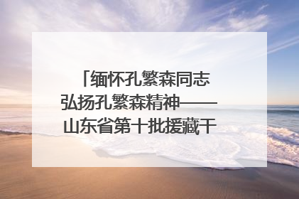 缅怀孔繁森同志 弘扬孔繁森精神——山东省第十批援藏干部人才清明节前到岗巴县开展党性教育
