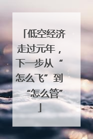 低空经济走过元年，下一步从“怎么飞”到“怎么管”