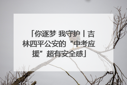 你逐梦 我守护丨吉林四平公安的“中考应援”超有安全感