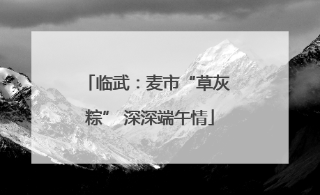 临武：麦市“草灰粽” 深深端午情