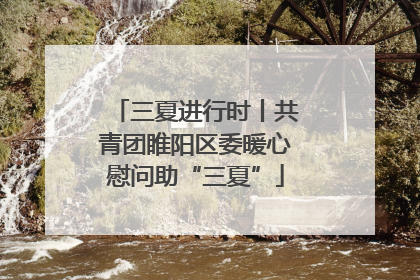 三夏进行时丨共青团睢阳区委暖心慰问助“三夏”