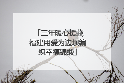 三年暖心援藏 福建用爱为边坝编织幸福锦缎