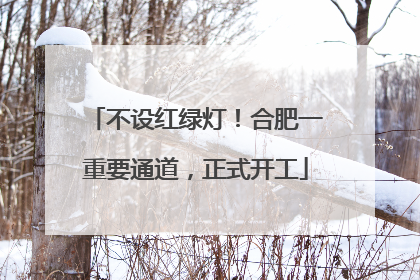 不设红绿灯！合肥一重要通道，正式开工