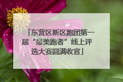 东营区新区跑团第一届“最美跑者”线上评选大赛圆满收官