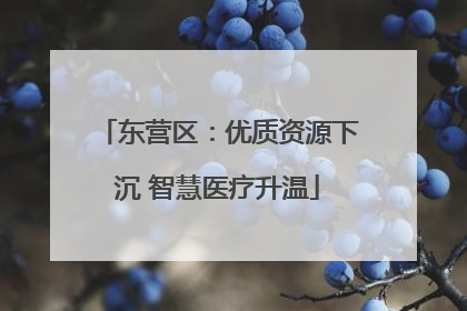东营区：优质资源下沉 智慧医疗升温