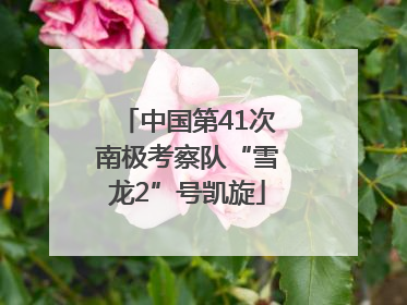 中国第41次南极考察队“雪龙2”号凯旋