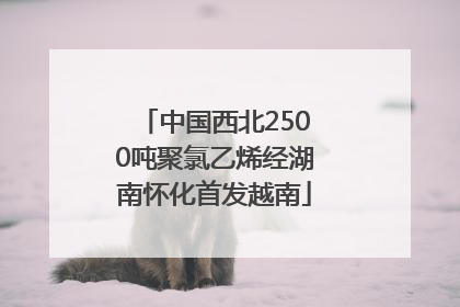 中国西北2500吨聚氯乙烯经湖南怀化首发越南