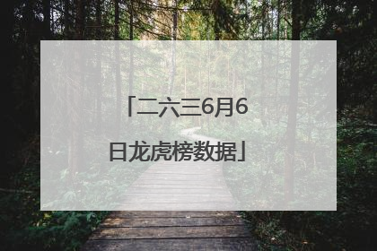 二六三6月6日龙虎榜数据