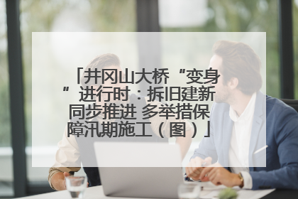 井冈山大桥“变身”进行时：拆旧建新同步推进 多举措保障汛期施工（图）