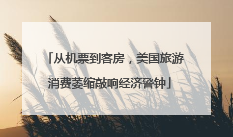 从机票到客房，美国旅游消费萎缩敲响经济警钟
