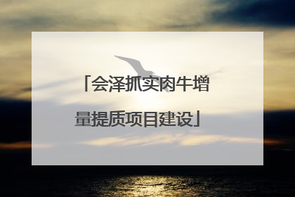 会泽抓实肉牛增量提质项目建设