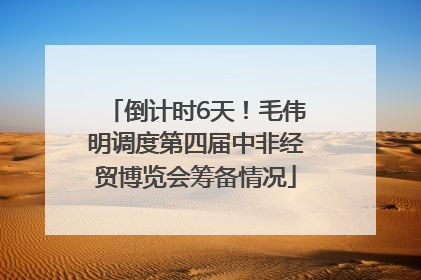 倒计时6天！毛伟明调度第四届中非经贸博览会筹备情况