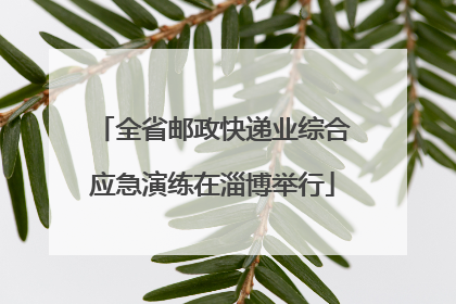 全省邮政快递业综合应急演练在淄博举行