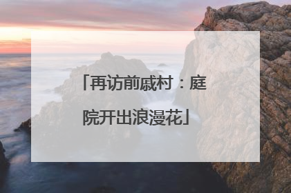 再访前戚村：庭院开出浪漫花