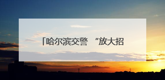 哈尔滨交警 “放大招”！道路交通设施全面升级，出行体验直线飙升