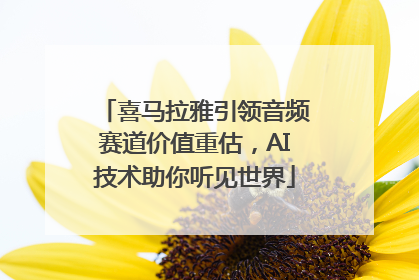 喜马拉雅引领音频赛道价值重估，AI技术助你听见世界