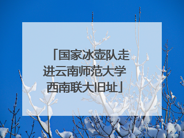 国家冰壶队走进云南师范大学西南联大旧址