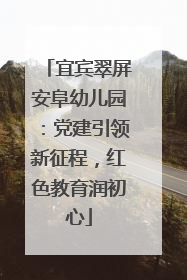 宜宾翠屏安阜幼儿园：党建引领新征程，红色教育润初心