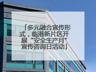 多元融合宣传形式，临港新片区开展“安全生产月”宣传咨询日活动