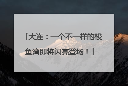 大连：一个不一样的梭鱼湾即将闪亮登场！