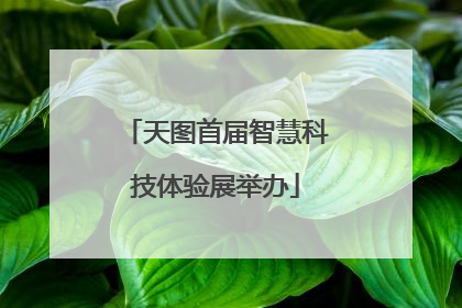 天图首届智慧科技体验展举办