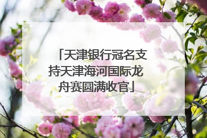天津银行冠名支持天津海河国际龙舟赛圆满收官