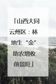 山西大同云州区：林地生“金” 助农增收前景旺
