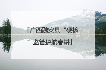 广西融安县“硬核”监管护航春耕