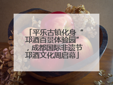 平乐古镇化身“邛酒百景体验园”，成都国际非遗节邛酒文化周启幕