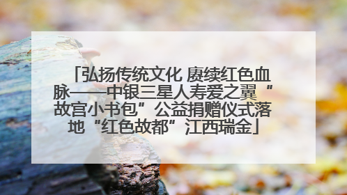 弘扬传统文化 赓续红色血脉——中银三星人寿爱之翼“故宫小书包”公益捐赠仪式落地“红色故都”江西瑞金