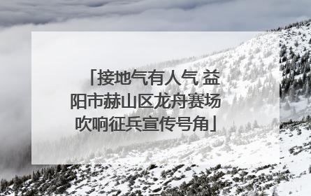接地气有人气 益阳市赫山区龙舟赛场吹响征兵宣传号角