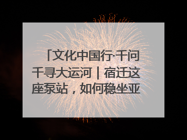 文化中国行·千问千寻大运河｜宿迁这座泵站，如何稳坐亚洲第一宝座？