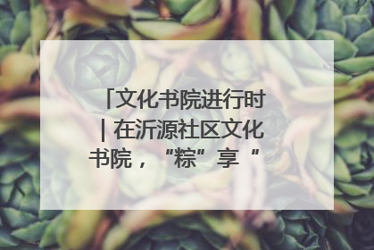 文化书院进行时｜在沂源社区文化书院，“粽”享“端午”美好时光